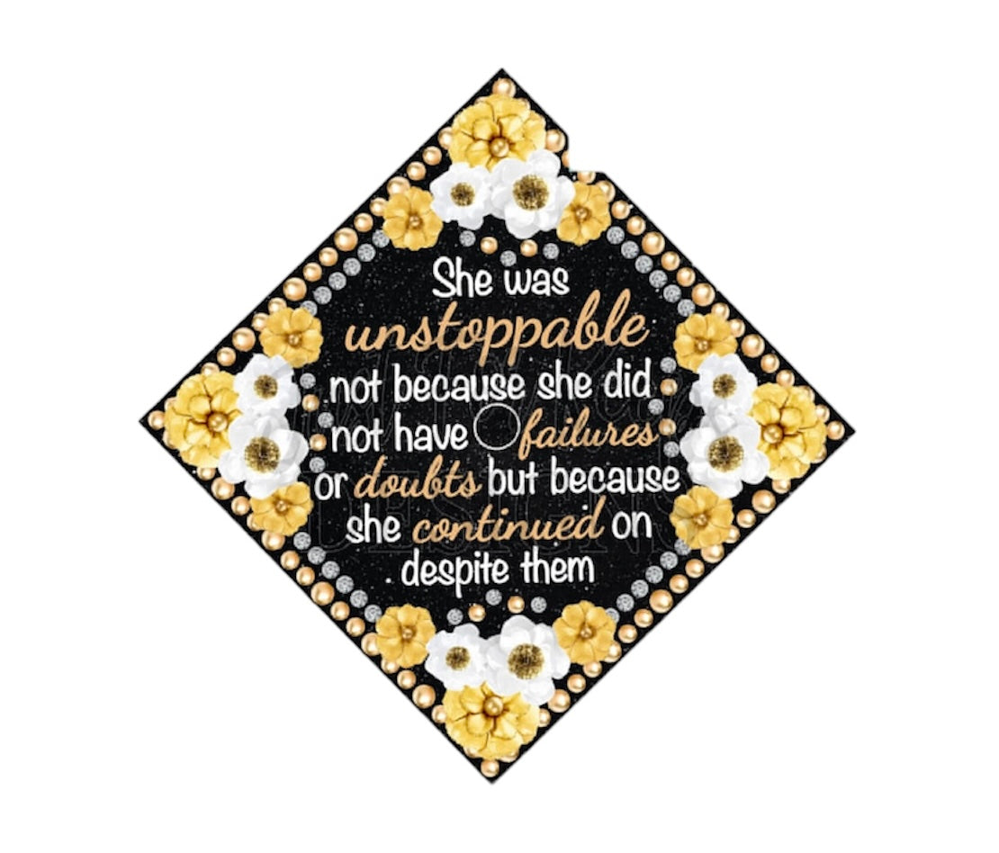 Sublimation 3D Grad Hat Topper