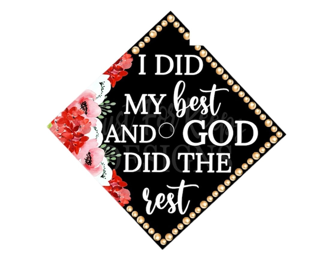 Sublimation 3D Grad Hat Topper