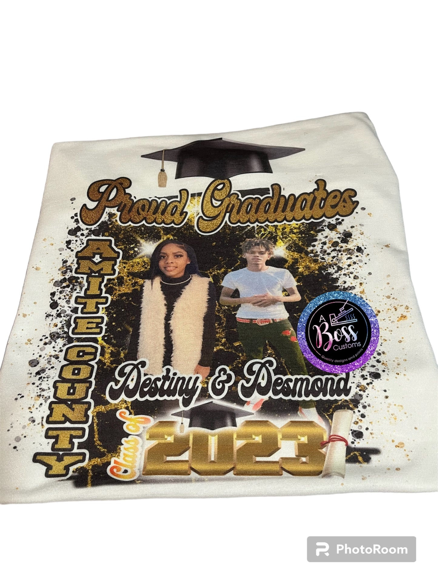 Custom Grad shirt (full front or center designs