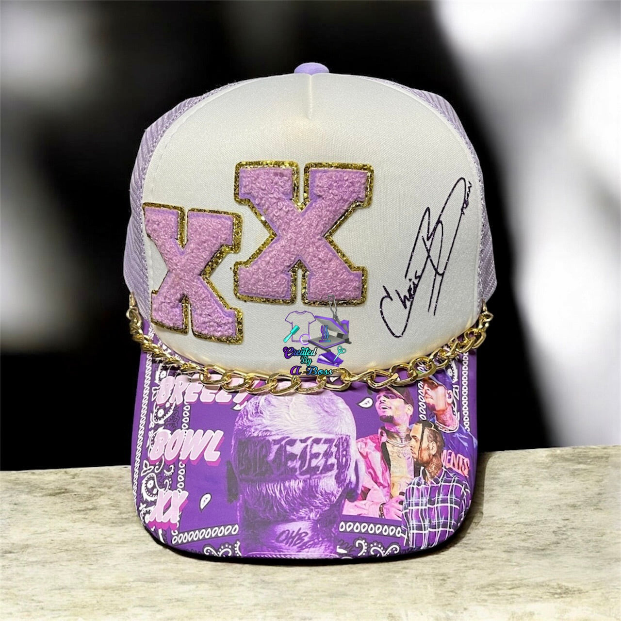 Chris Brown trucker hat