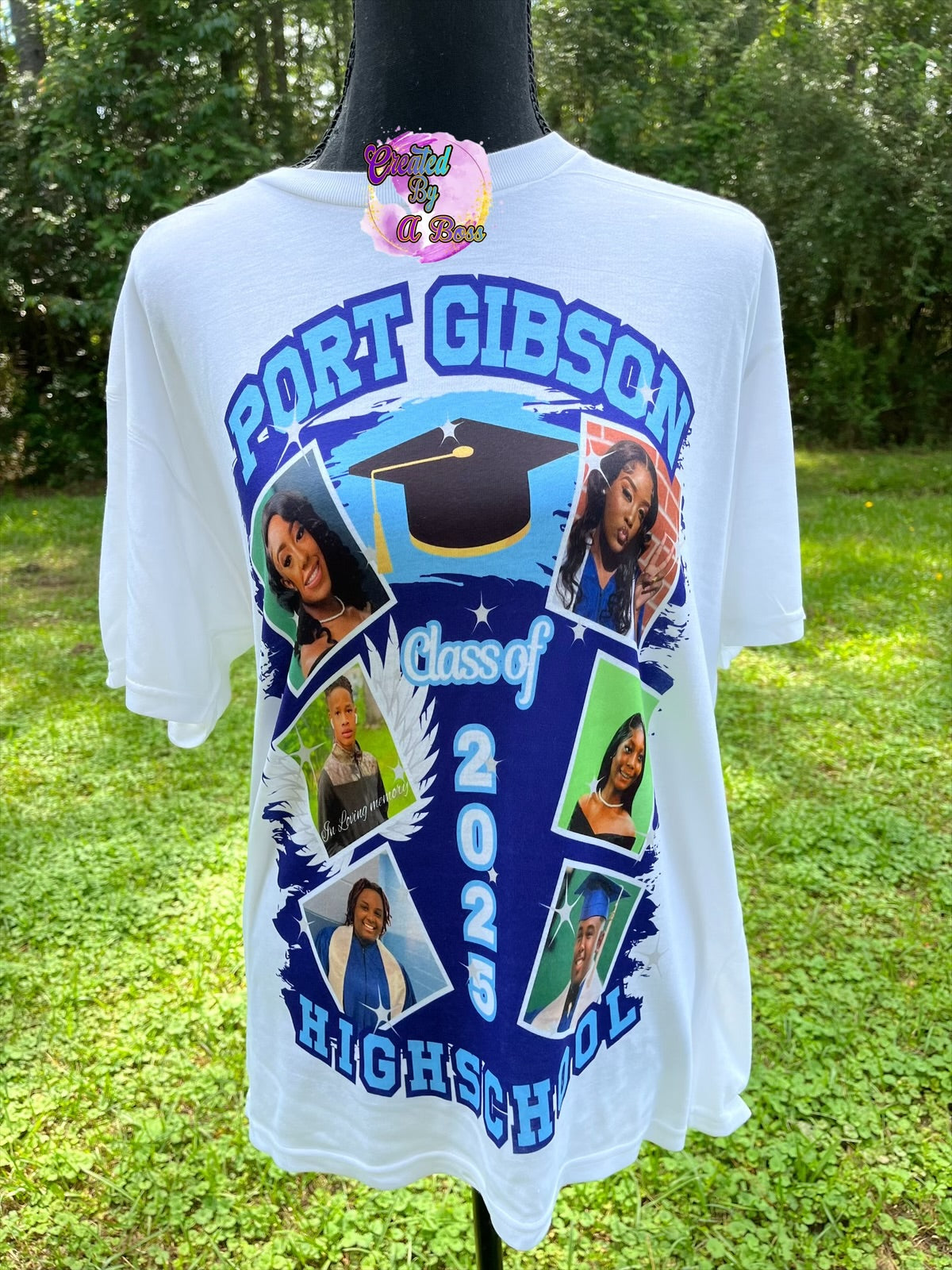 Custom Grad shirt (full front or center designs