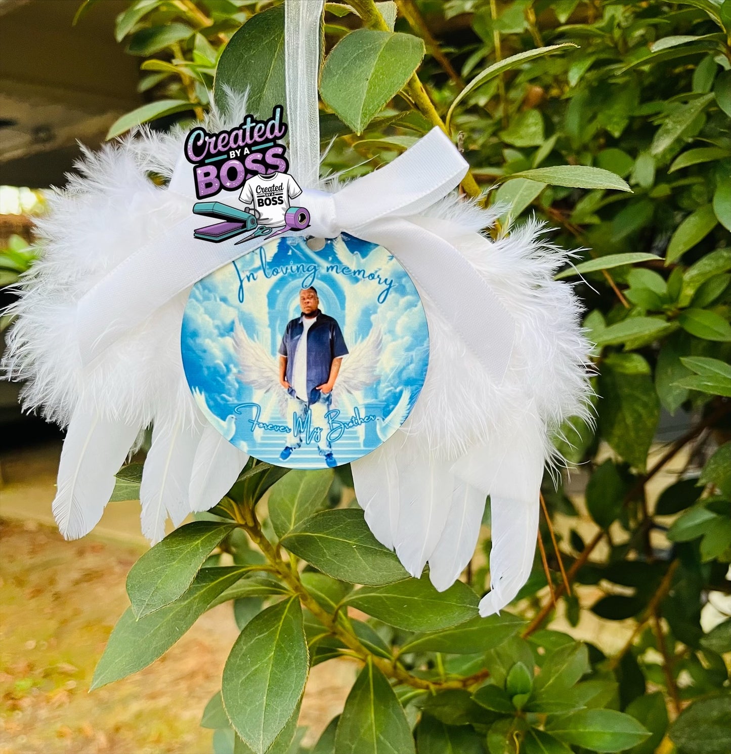 Angel wing ornament