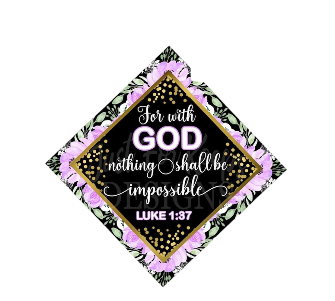 Sublimation 3D Grad Hat Topper