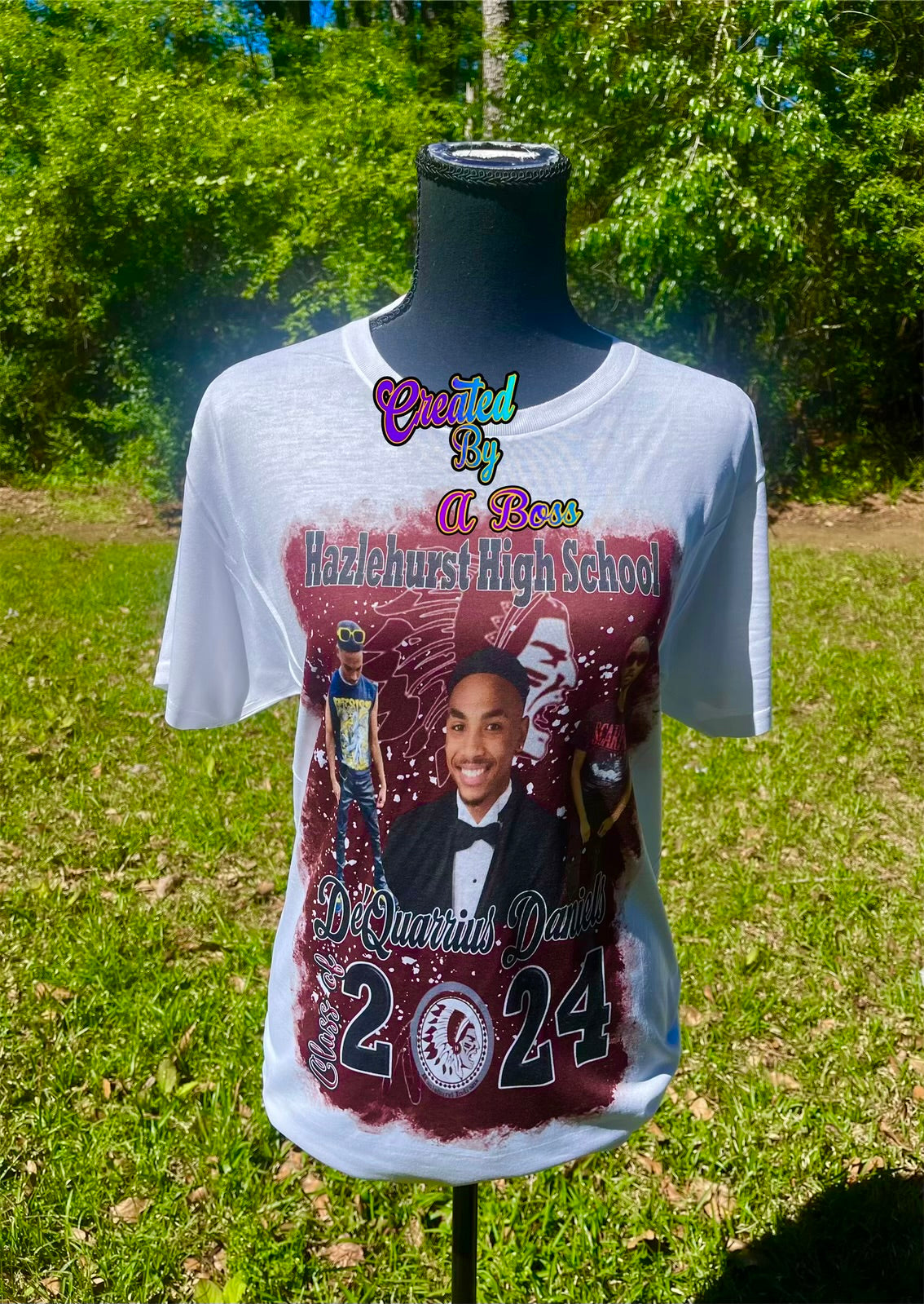 Custom Grad shirt (full front or center designs