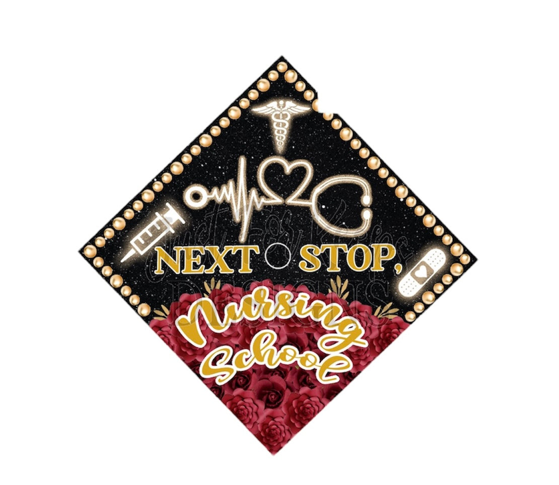 Sublimation 3D Grad Hat Topper