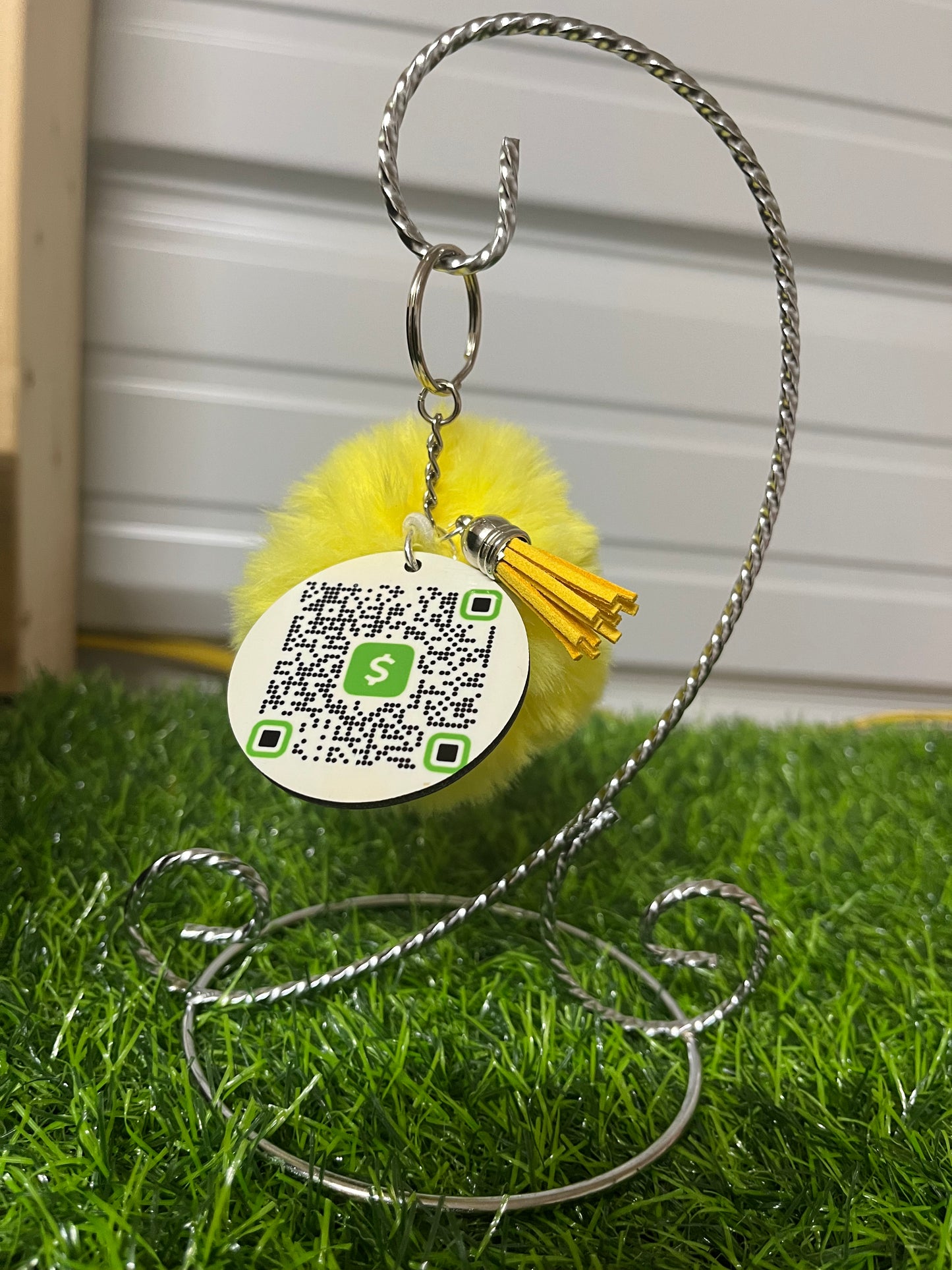 Digital business card keychain