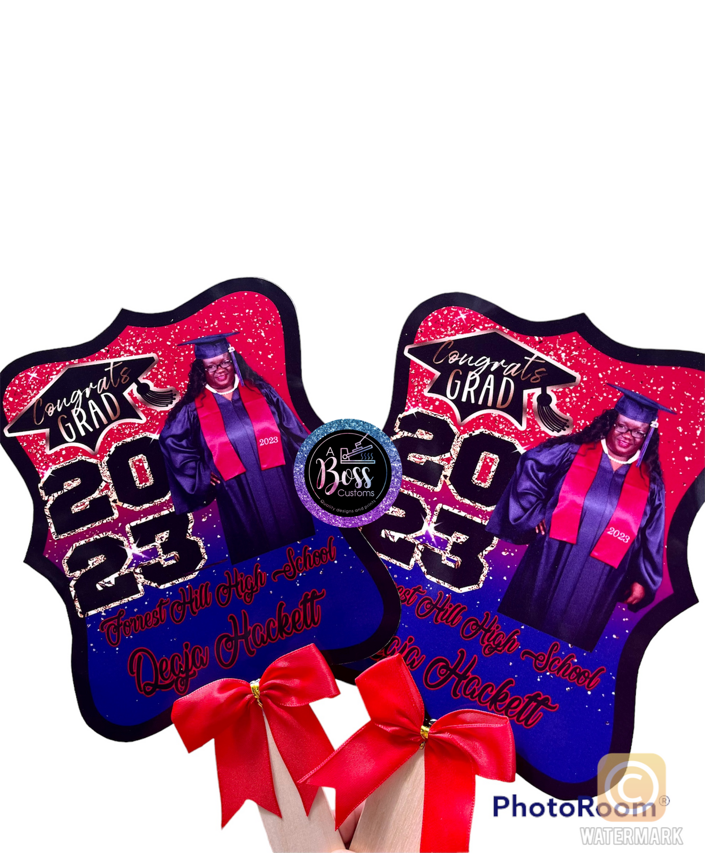 Grad fans (photo paper)