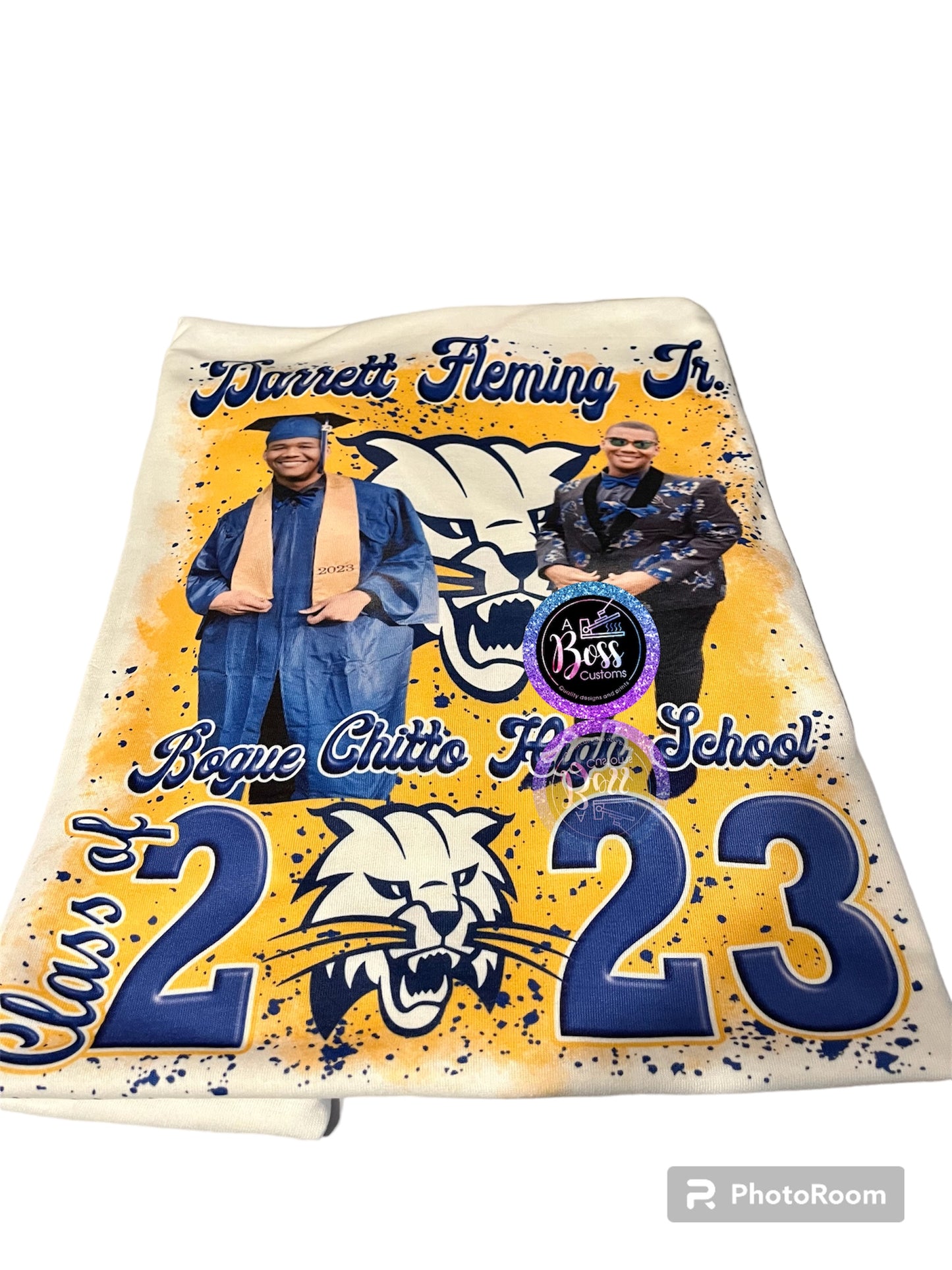 Custom Grad shirt (full front or center designs