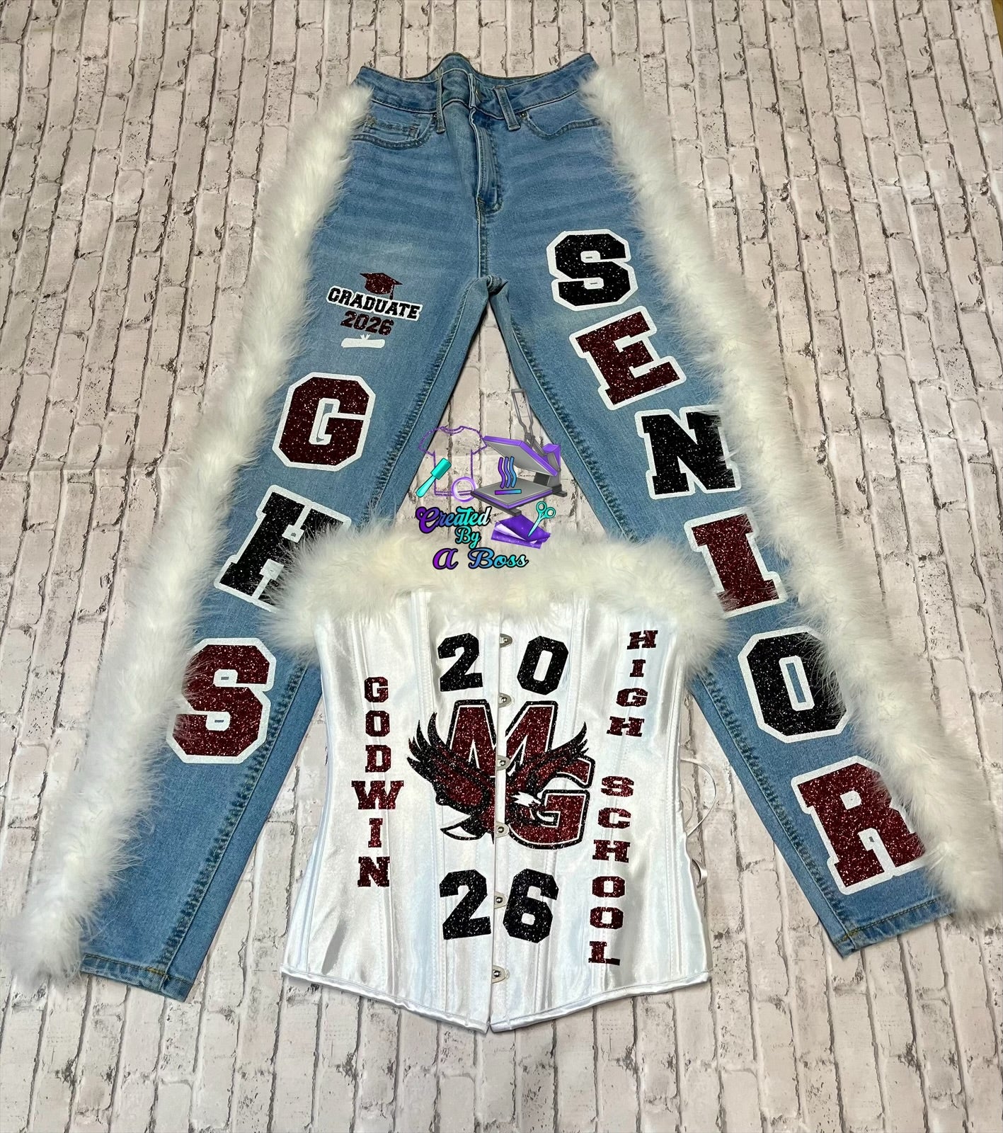 Custom corset and Jean set