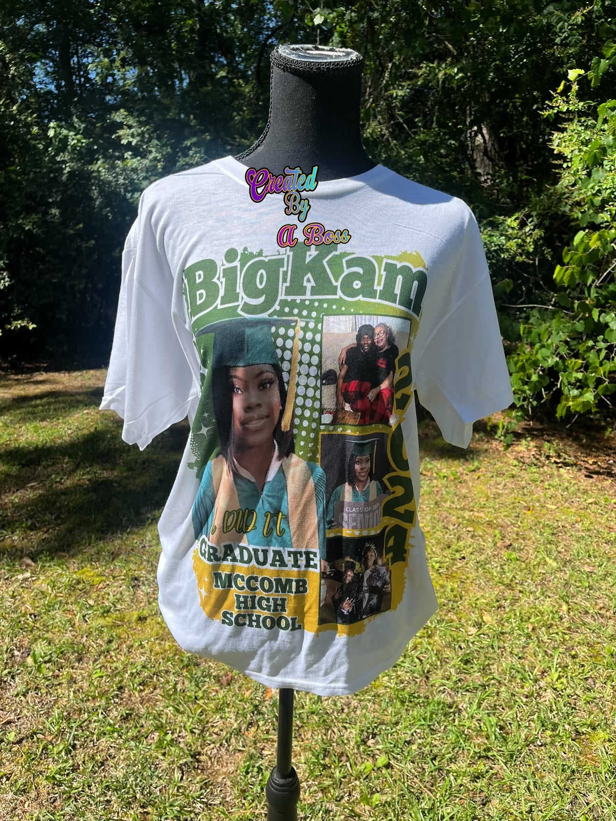 Custom Grad shirt (full front designs)