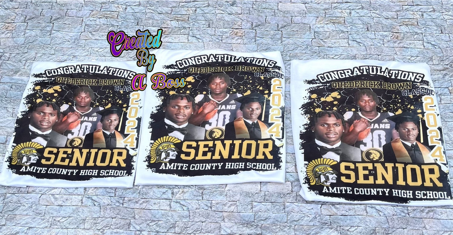 Custom Grad shirt (full front or center designs