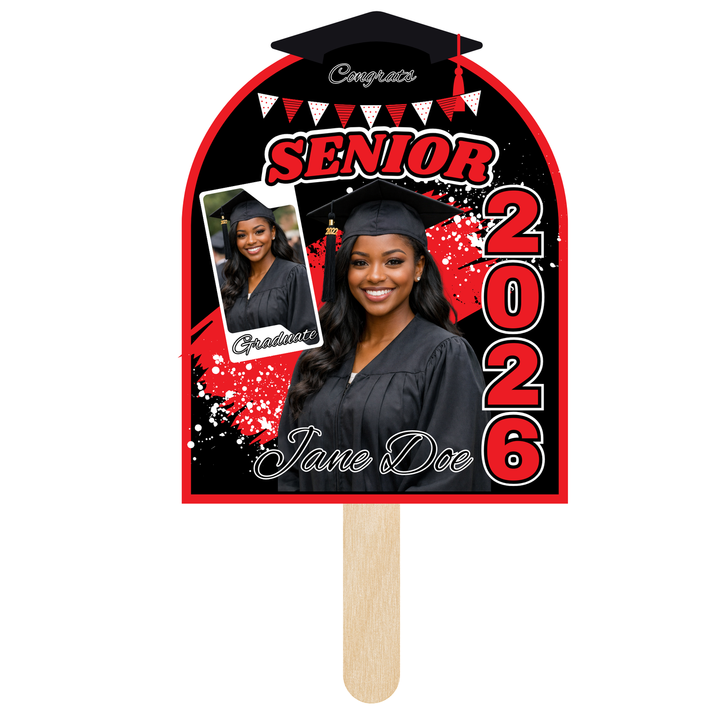 Grad fans (photo paper)
