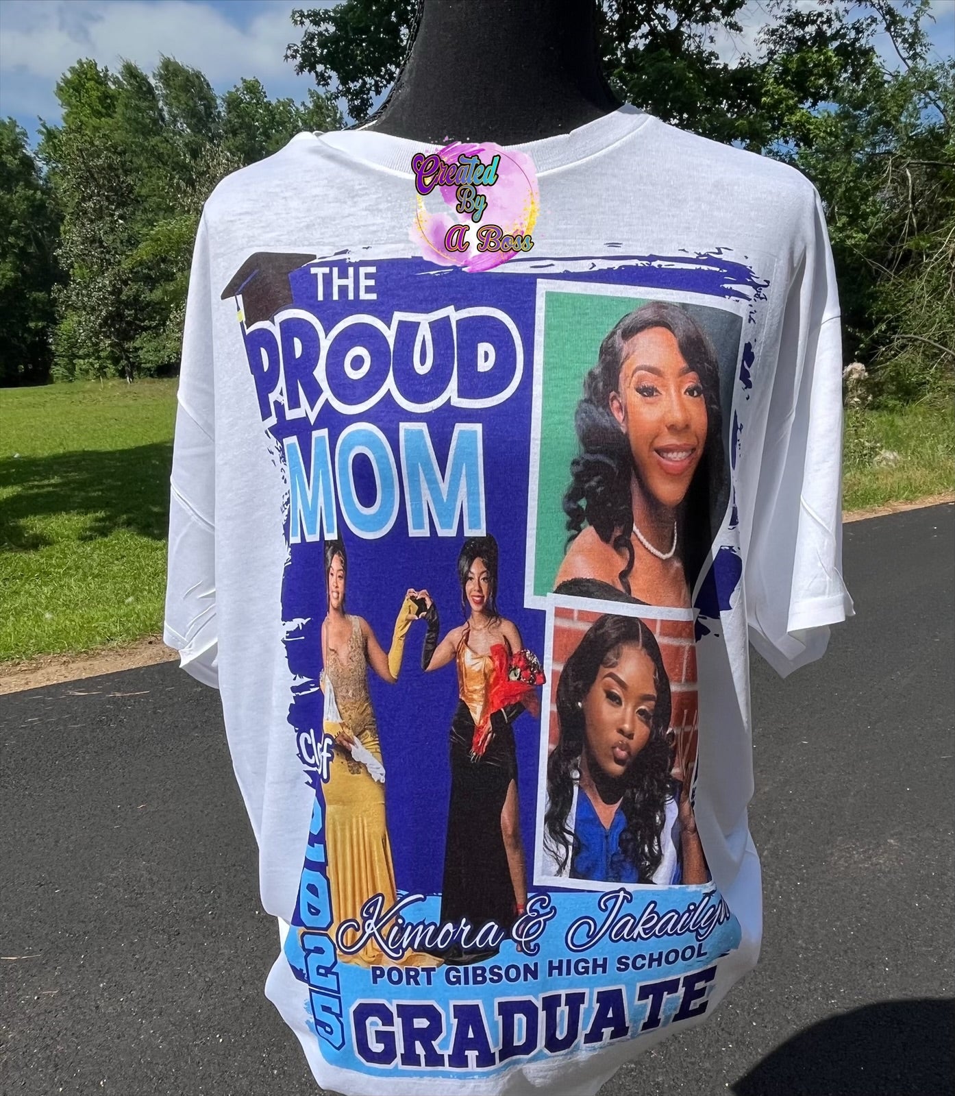 Custom Grad shirt (full front or center designs