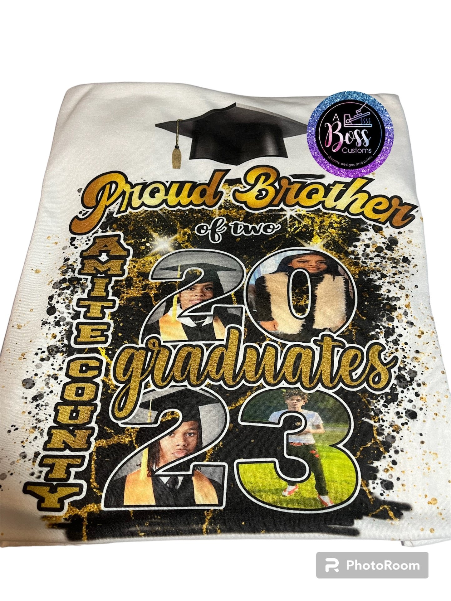 Custom Grad shirt (full front or center designs