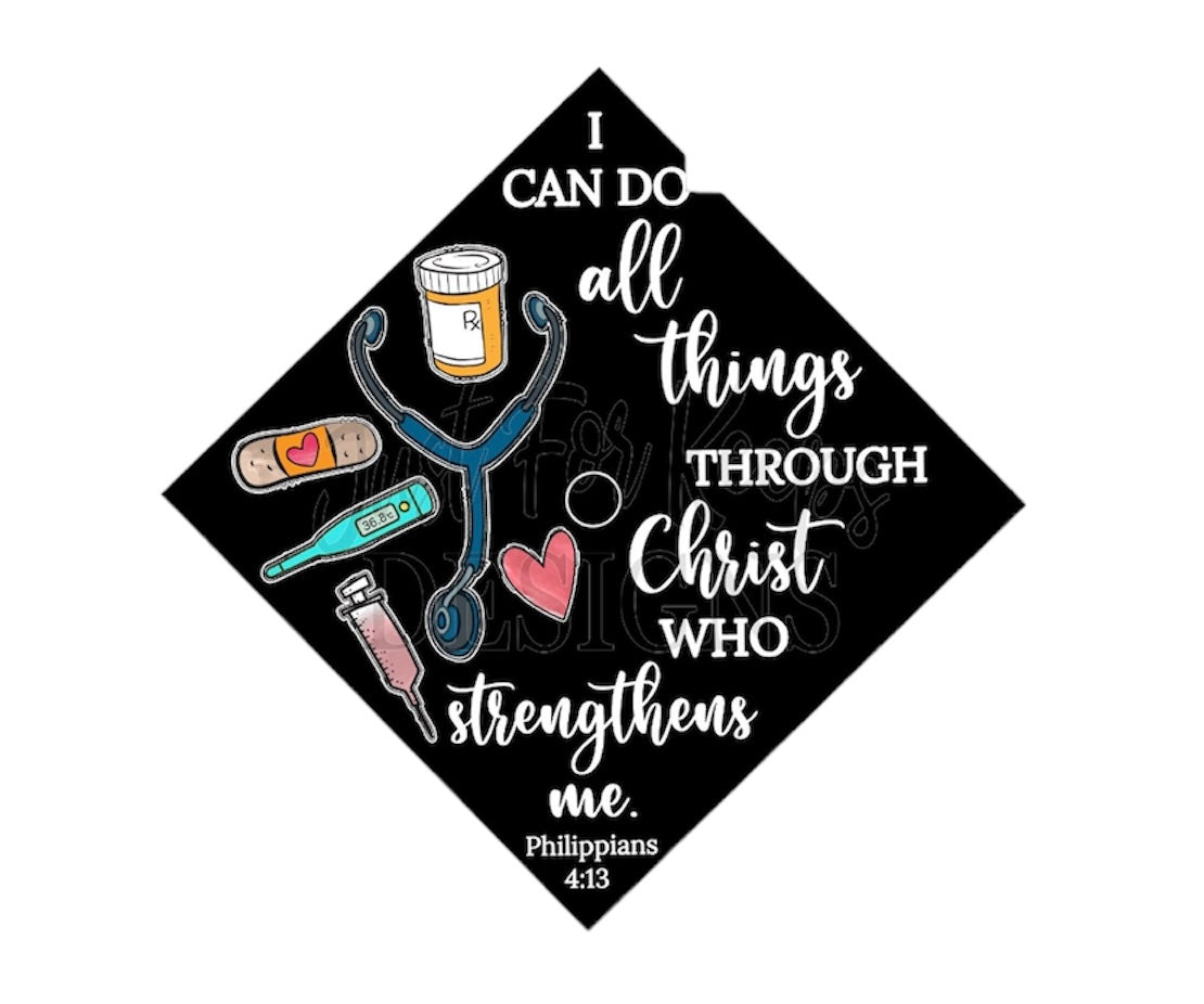 Sublimation 3D Grad Hat Topper
