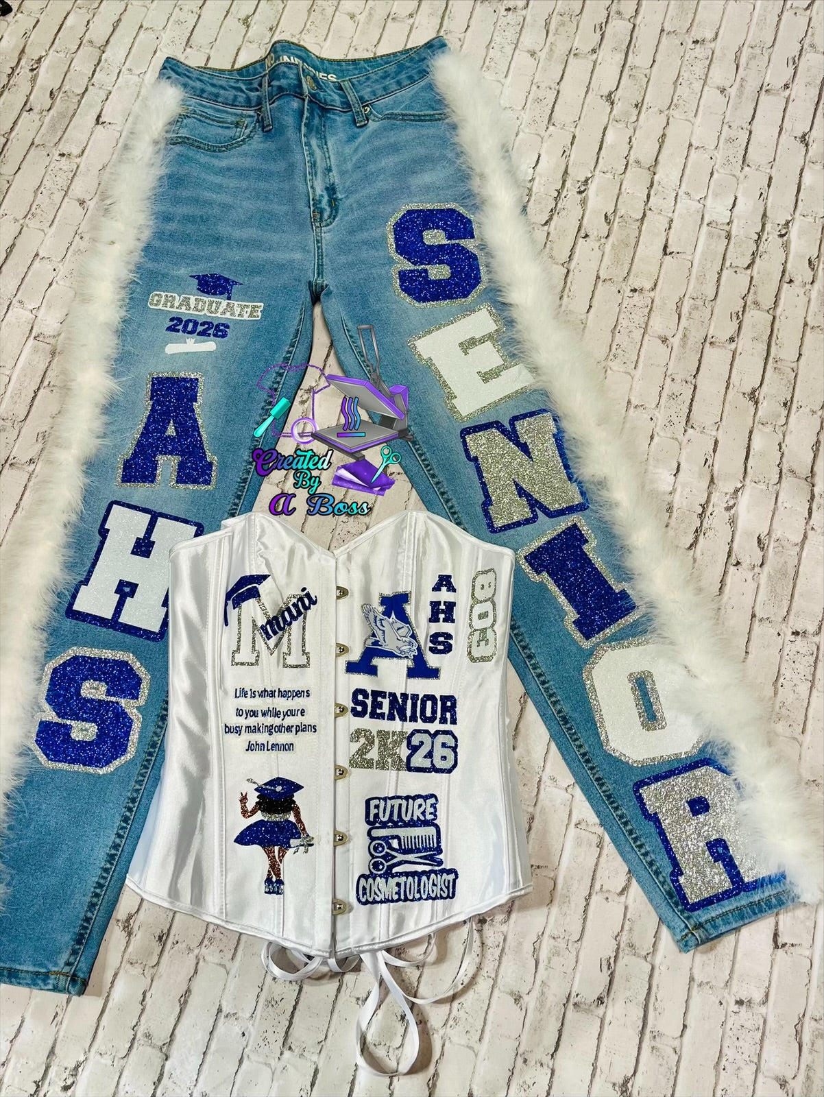 Custom corset and Jean set