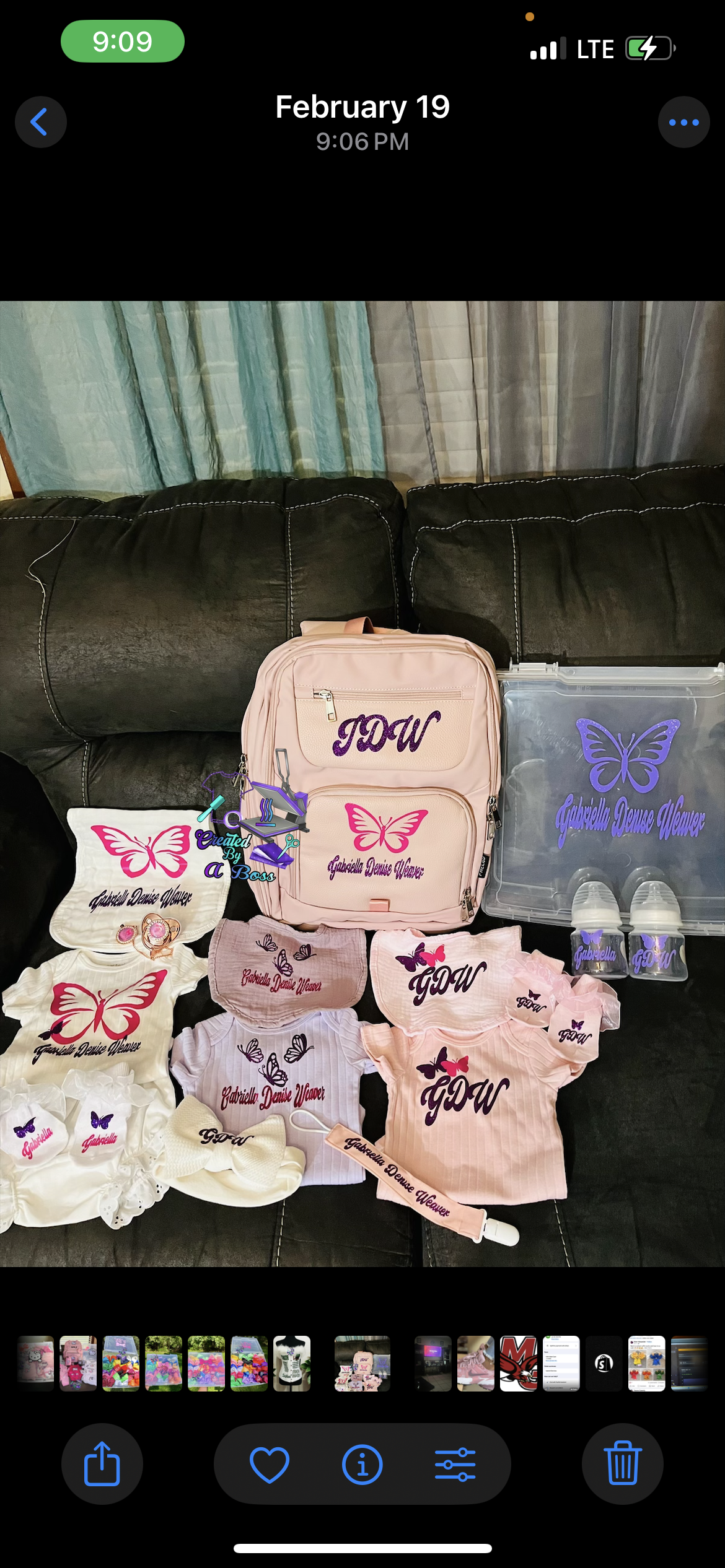 Custom baby box