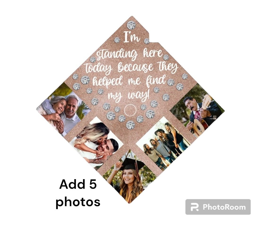 Sublimation 3D Grad Hat Topper