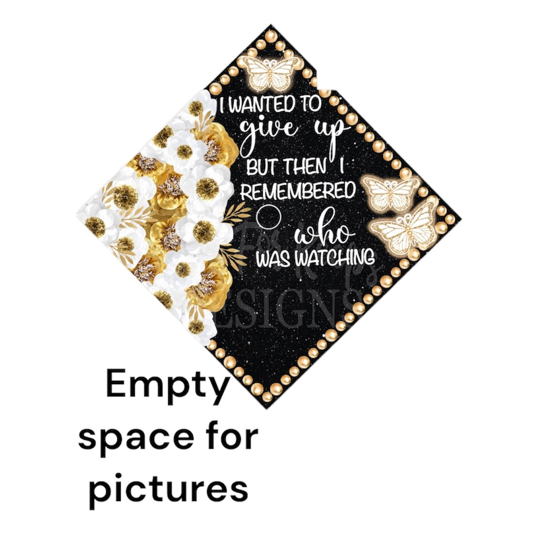 Sublimation 3D Grad Hat Topper