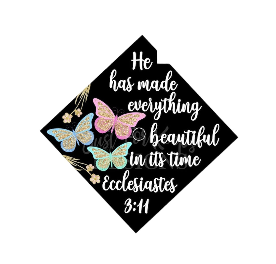 Sublimation 3D Grad Hat Topper