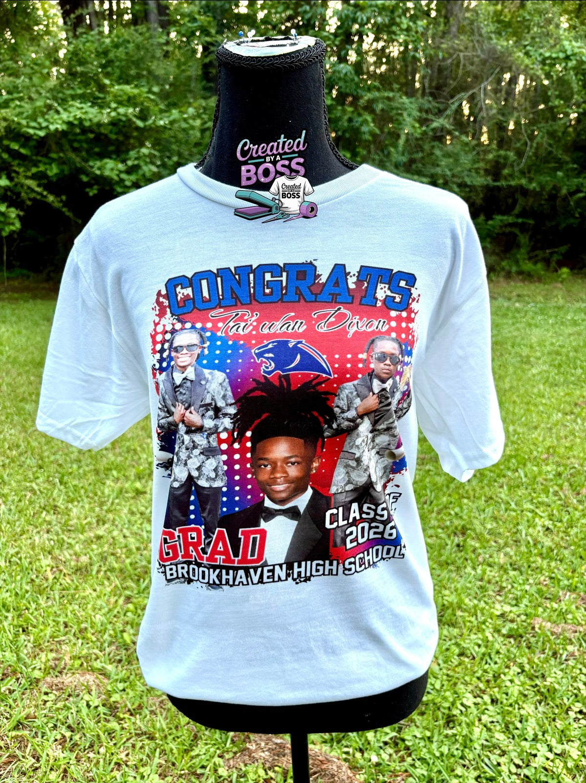 Custom Grad shirt (center designs)