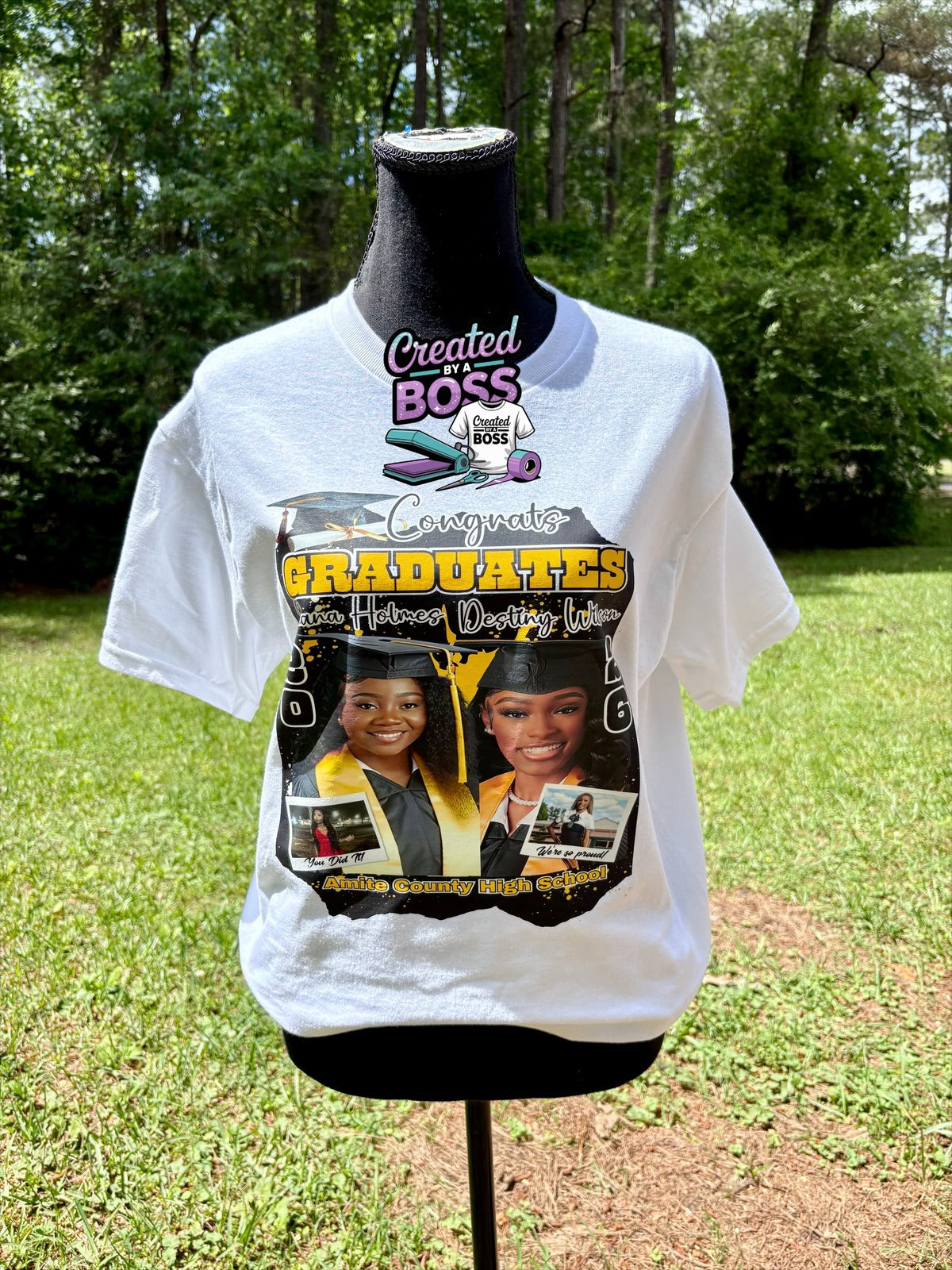 Custom Grad shirt (center designs)