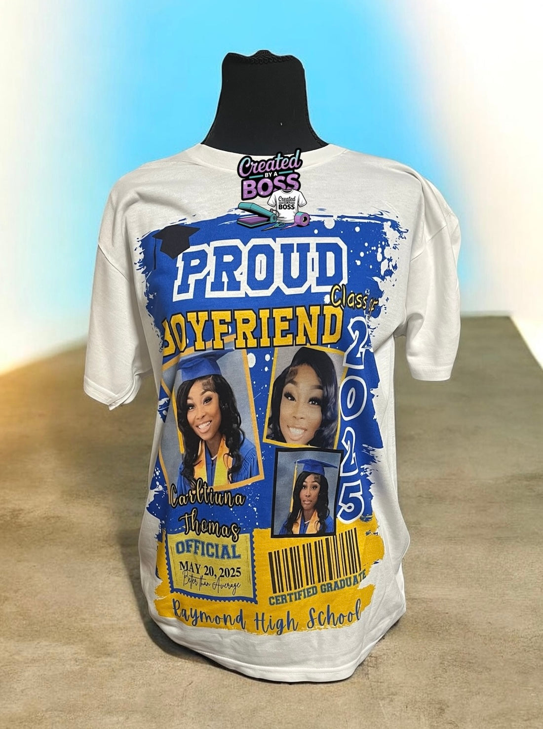 Custom Grad shirt (full front designs)