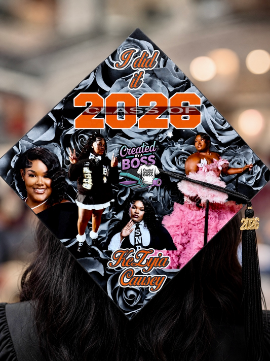 Sublimation 3D Grad Hat Topper