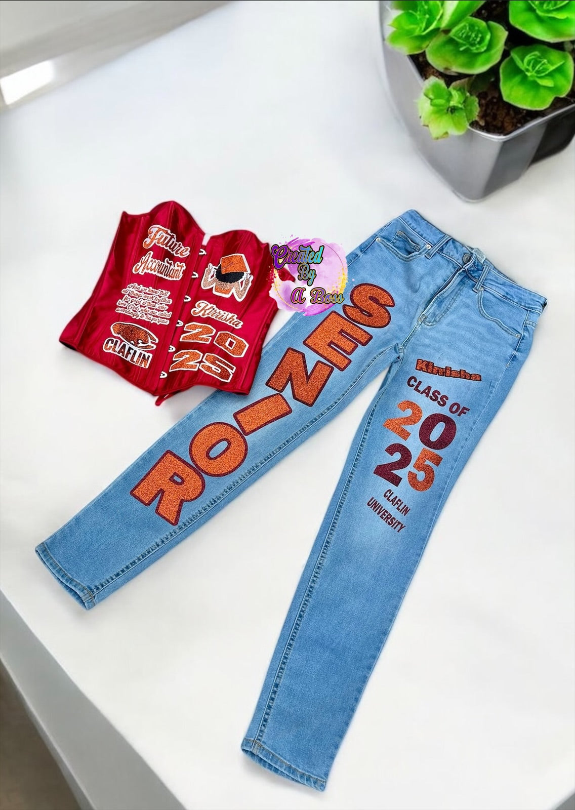 Custom corset and Jean set