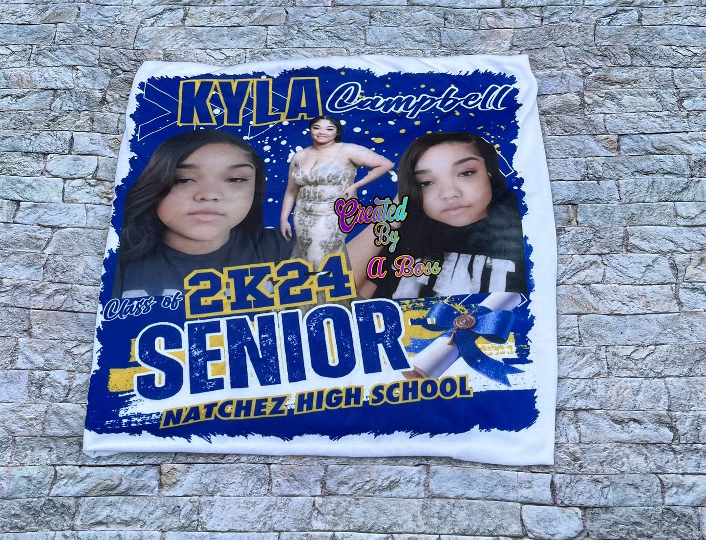 Custom Grad shirt (full front or center designs