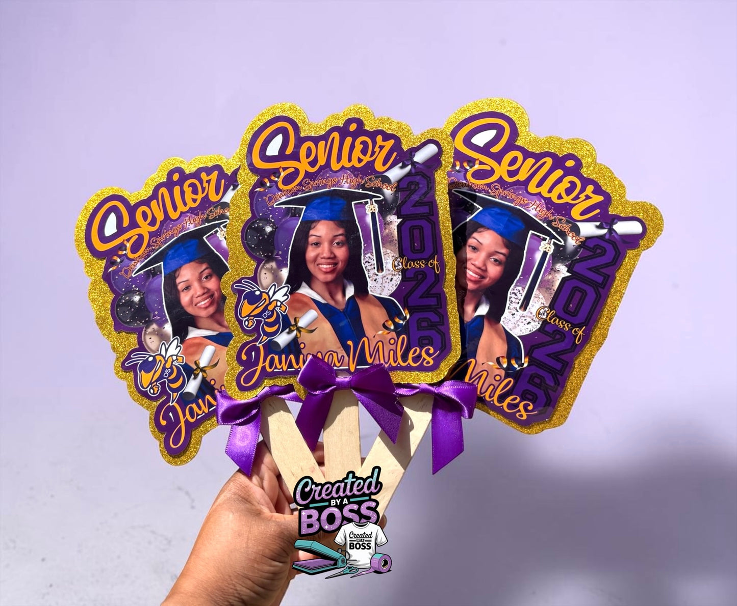 Grad fans (photo paper)