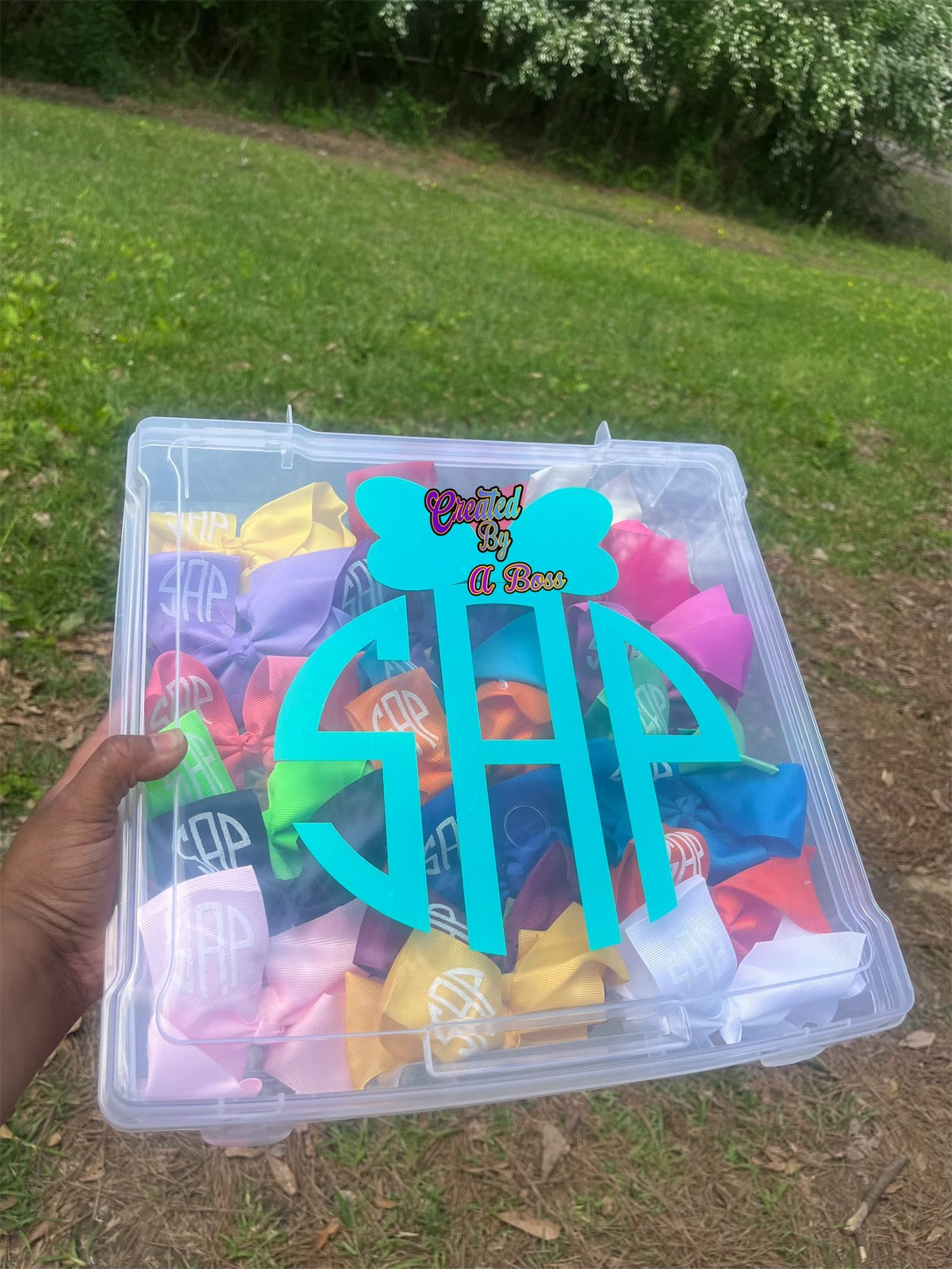 Hair bow box