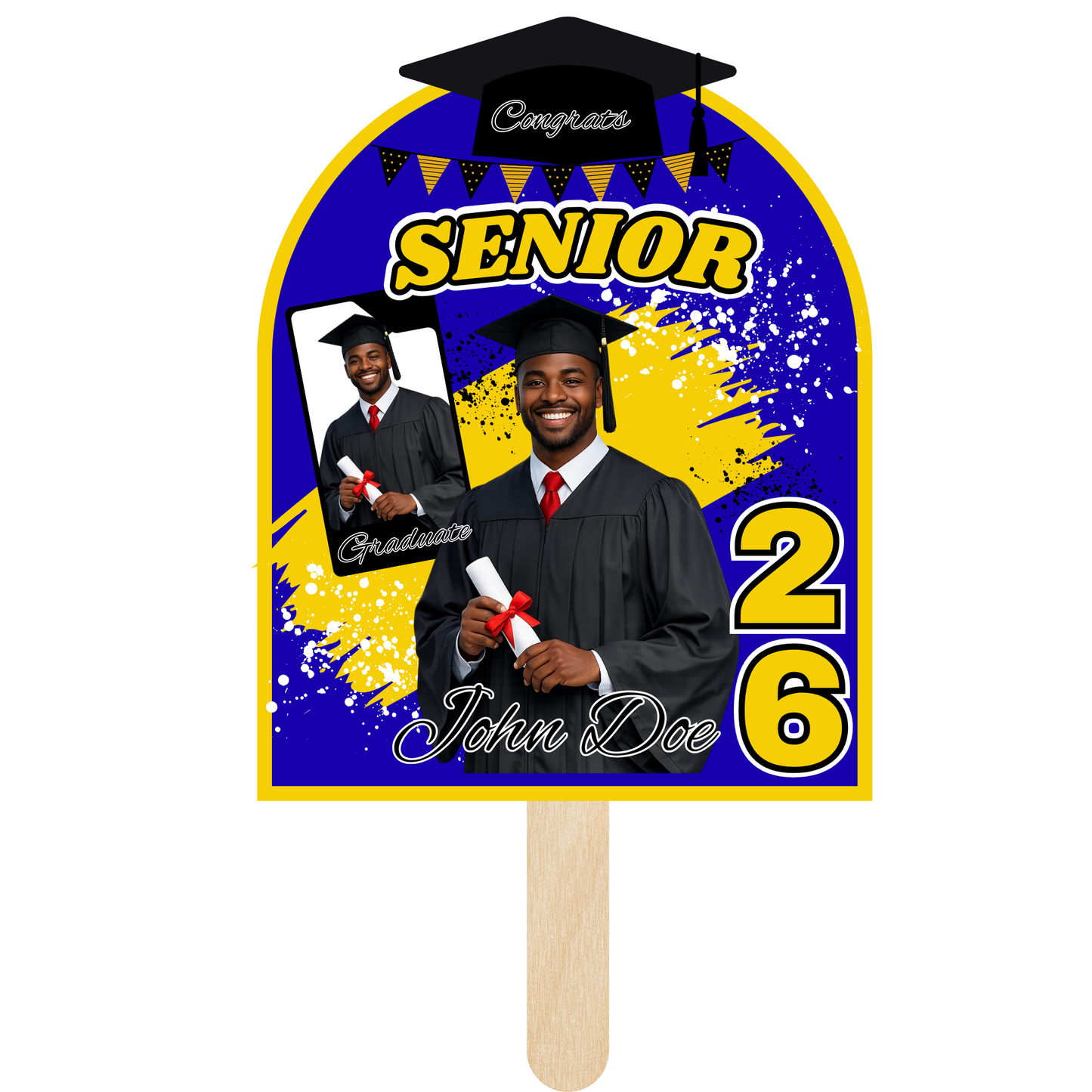Grad fans (photo paper)