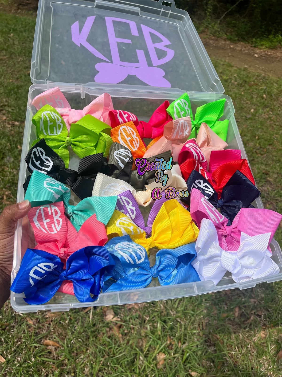 Hair bow box