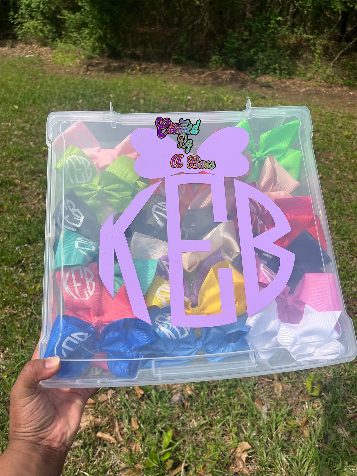 Hair bow box