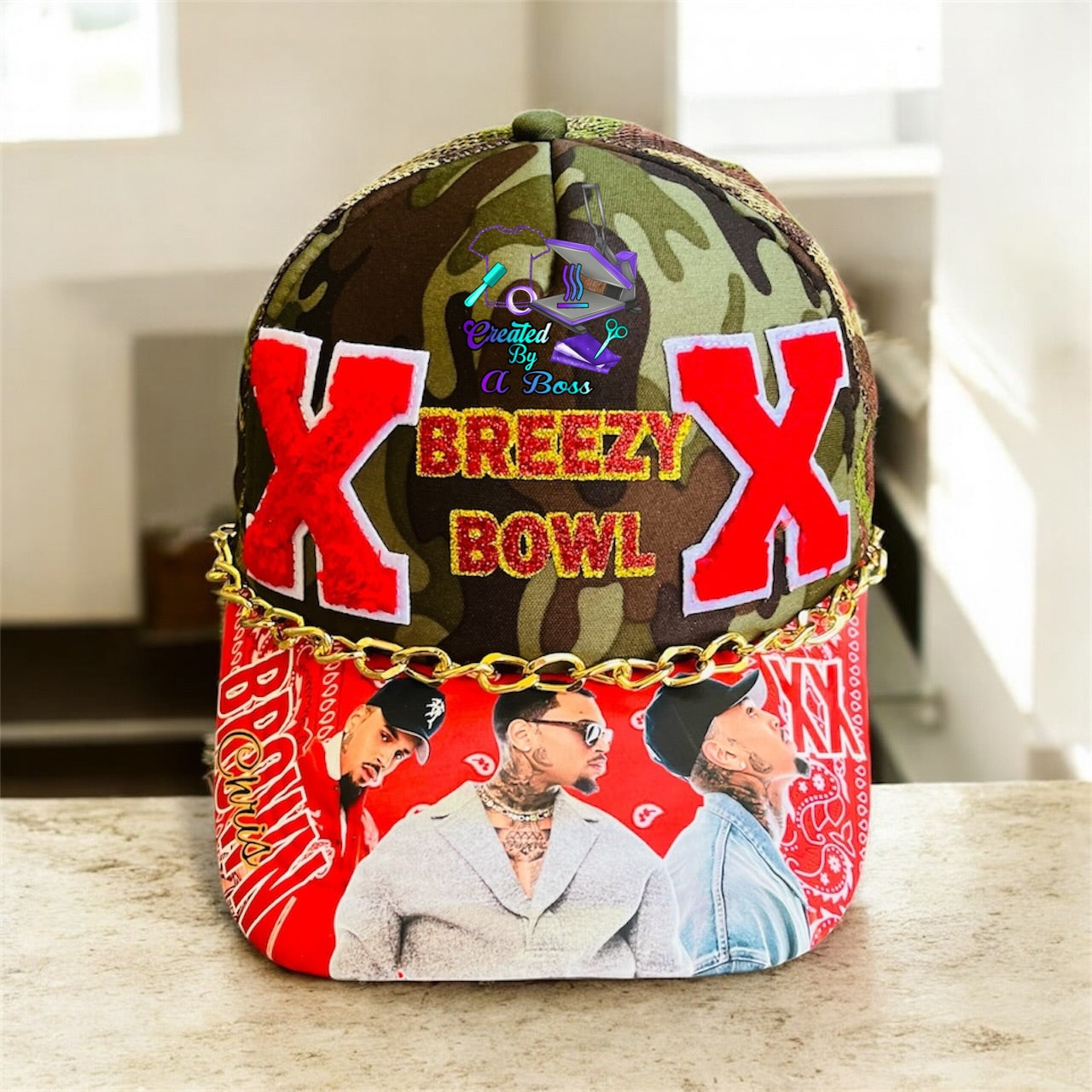 Chris Brown trucker hat