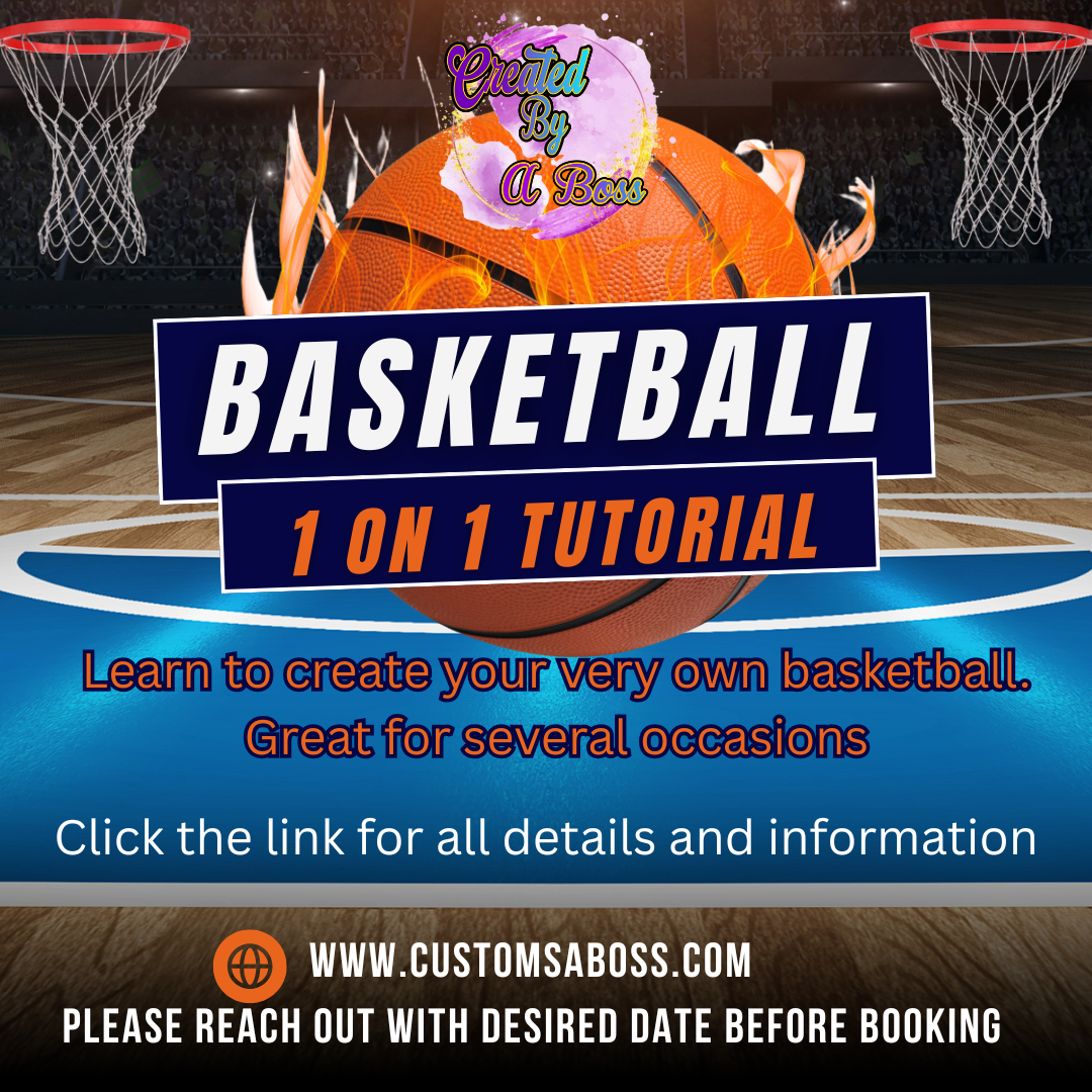 🏀Personalize basketball tutorial🏀