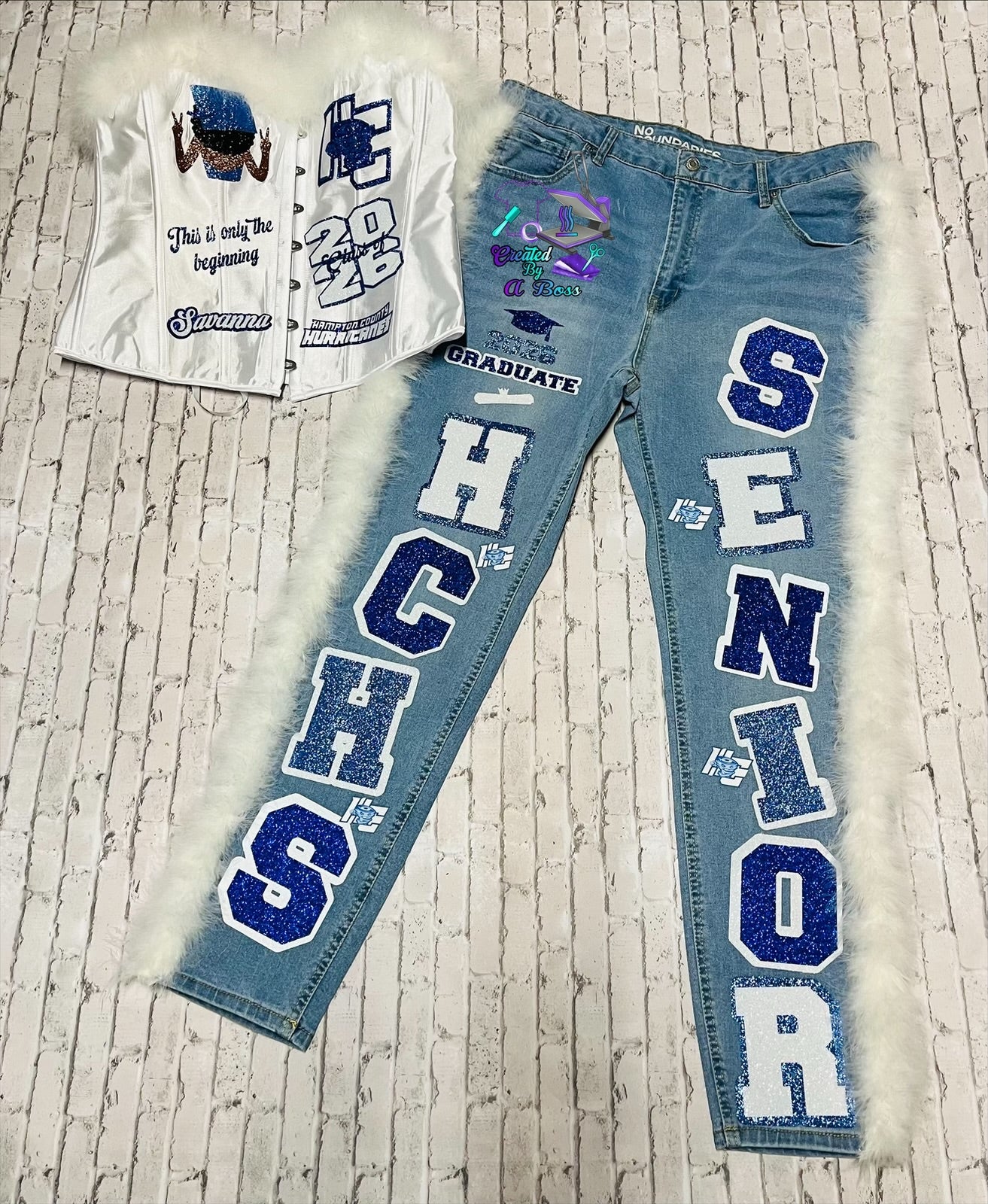 Custom corset and Jean set