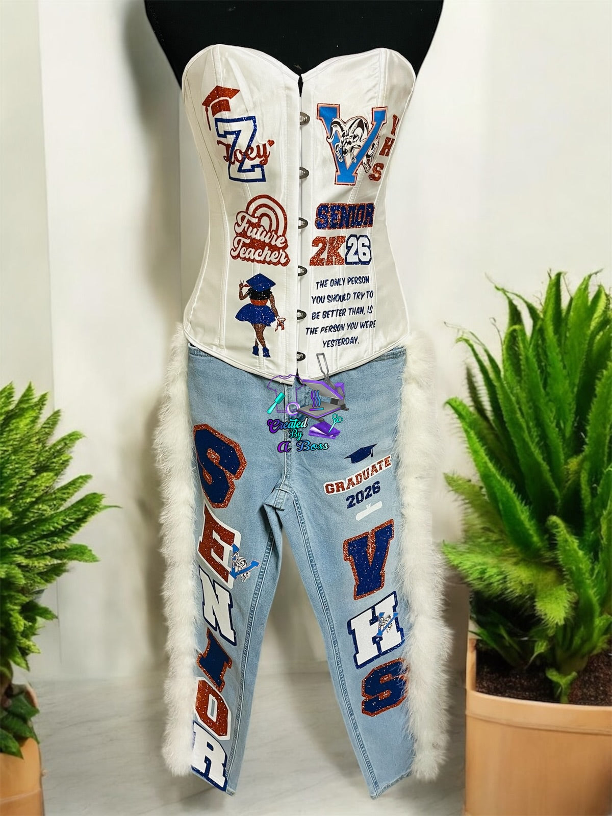 Custom corset and Jean set