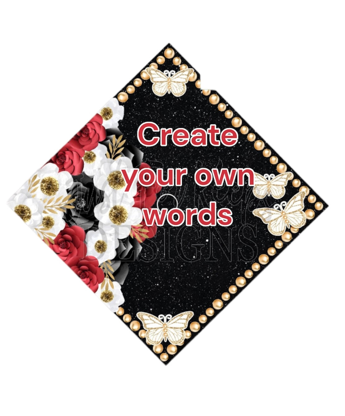 Sublimation 3D Grad Hat Topper