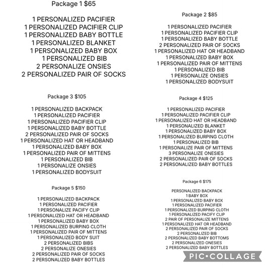 Custom baby box