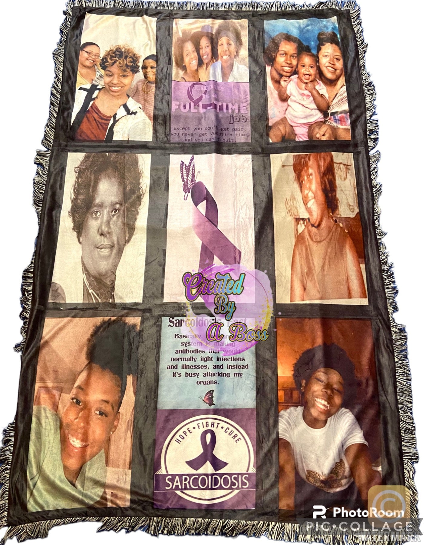 Custom photo blanket