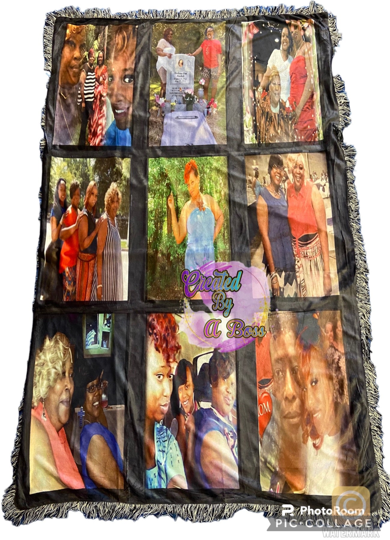 Custom photo blanket