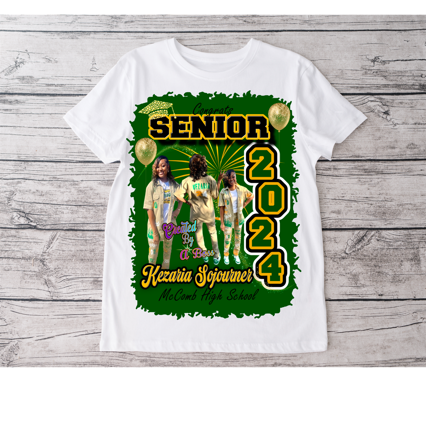 Custom Grad shirt (full front or center designs