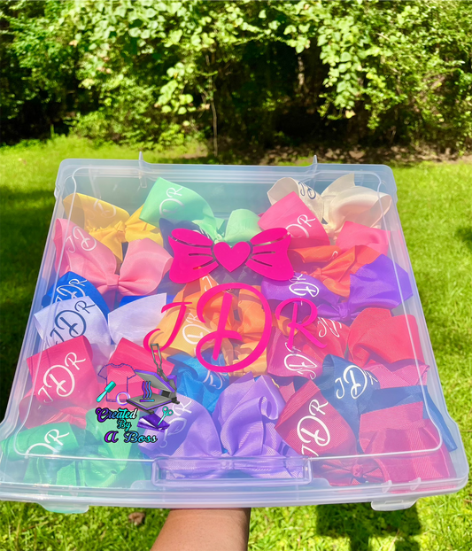 Hair bow box