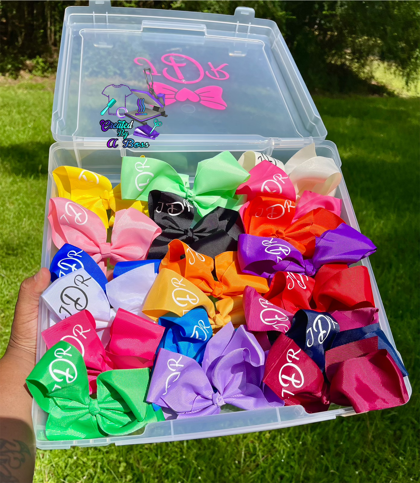 Hair bow box