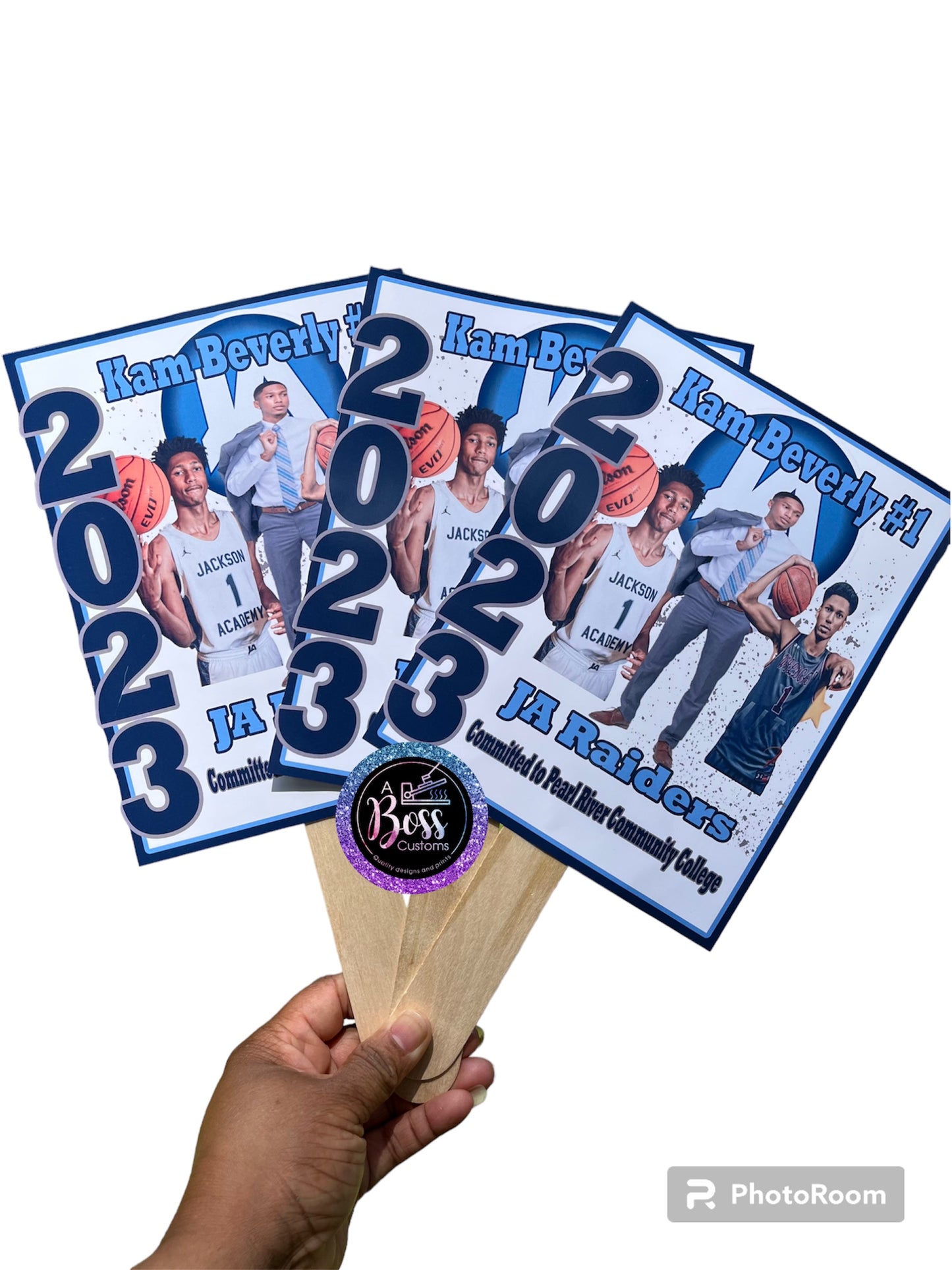 Grad fans (photo paper)
