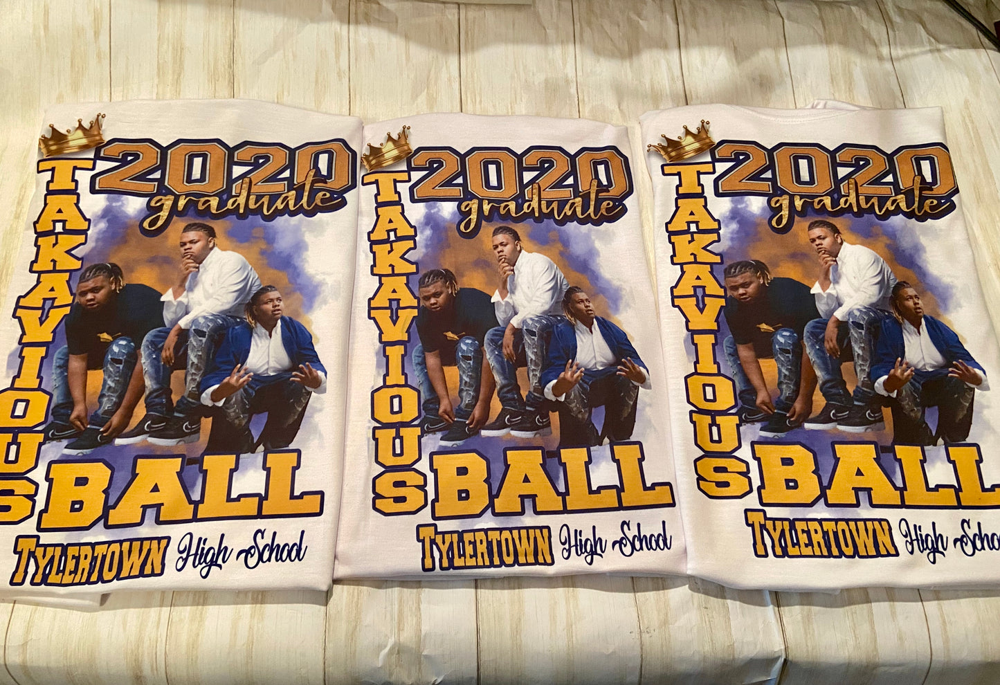 Custom Grad shirt (full front or center designs