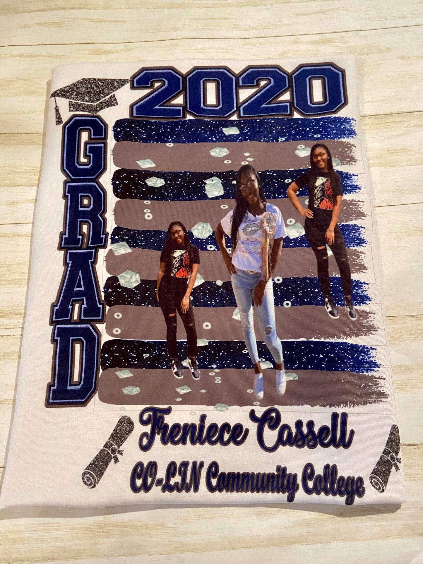 Custom Grad shirt (full front or center designs