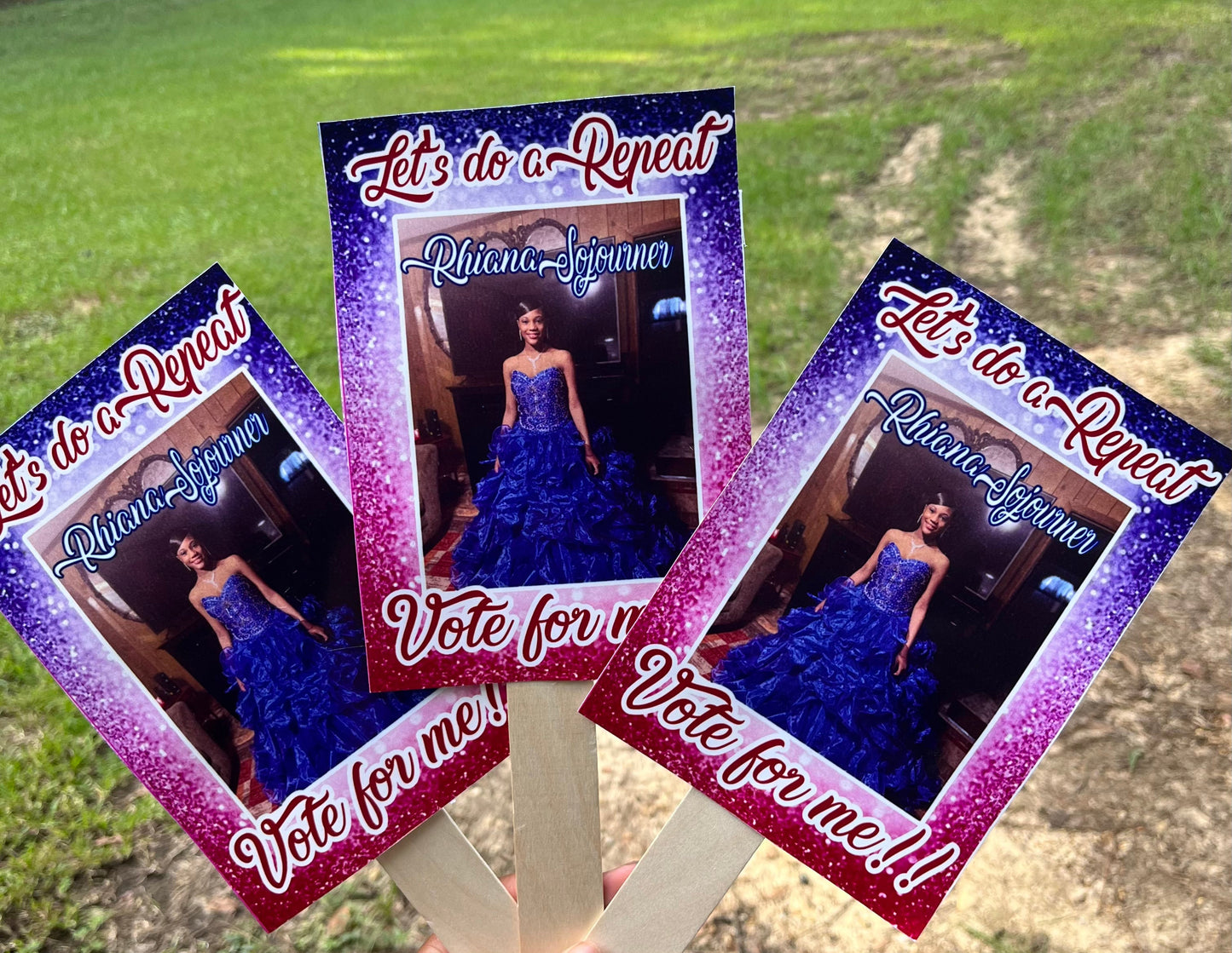 Grad fans (photo paper)